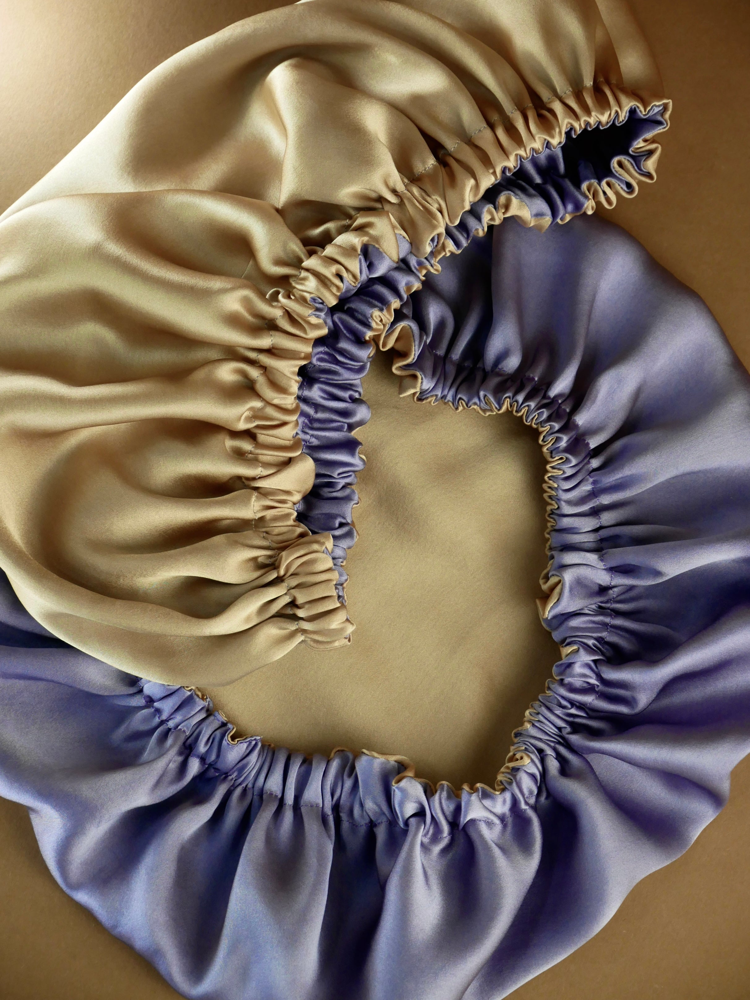 Double Layer Seiden-Schlafhaube aus Ahimsa Seide – wendbar, 16 Momme | SILKZzz