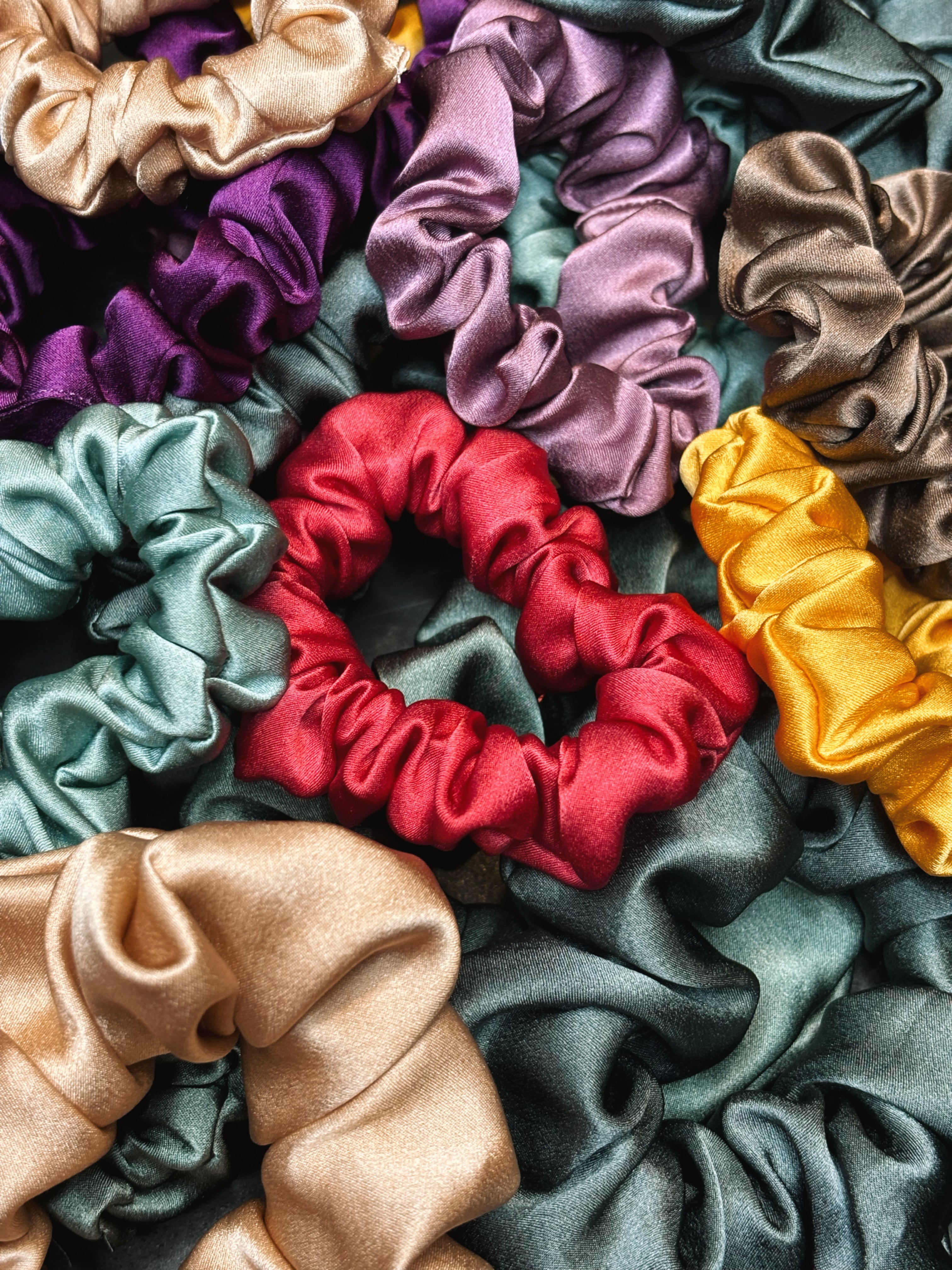 Seiden-Scrunchie aus Ahimsa Seide – 21 Momme, haarschonend & sanft | SILKZzz