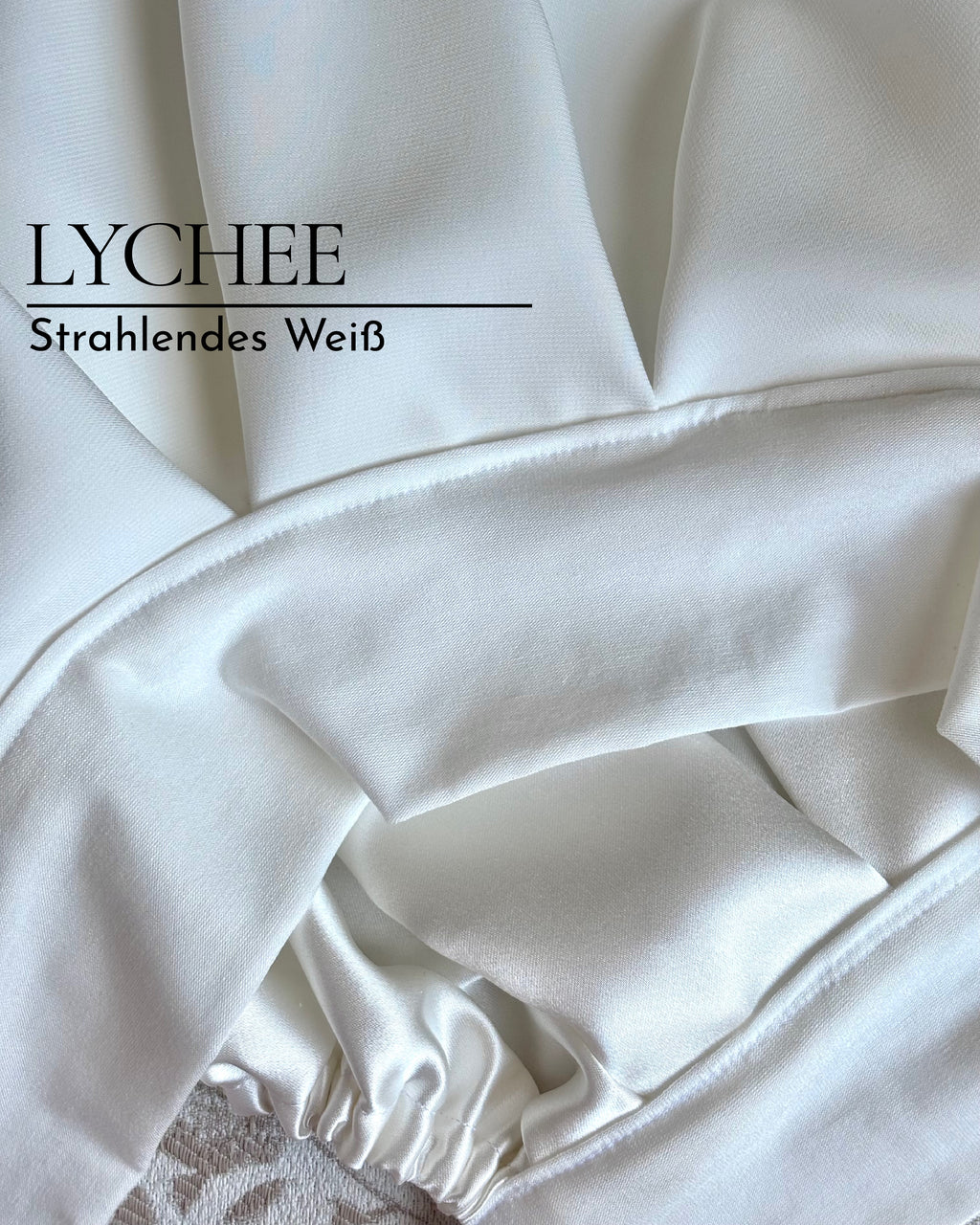One Layer Seiden-Schlafhaube mit Band aus 21/40 Momme Ahimsa Seide | SILKZzz