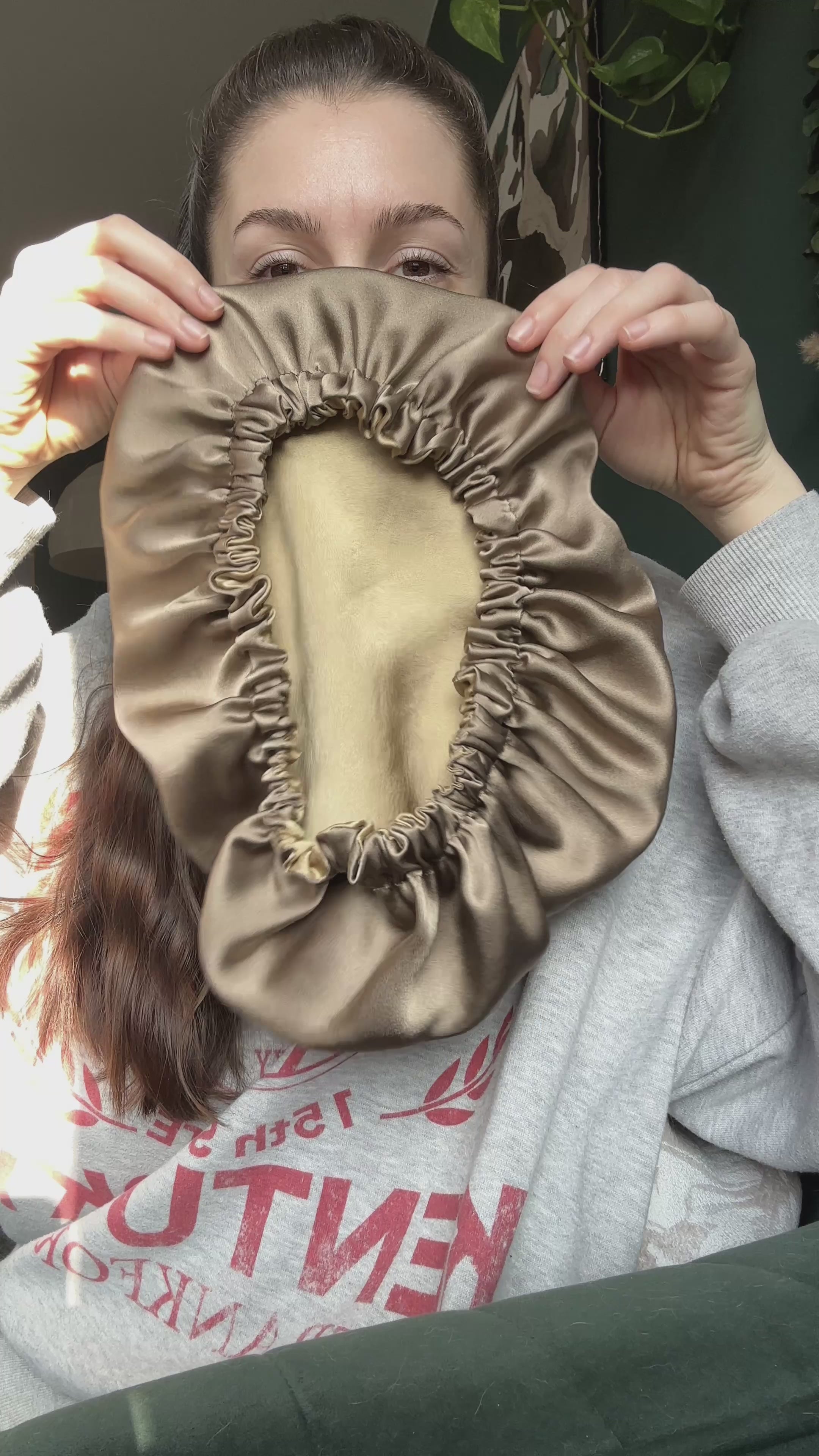 Double Layer Seiden-Schlafhaube aus Ahimsa Seide – wendbar, 16 Momme | SILKZzz